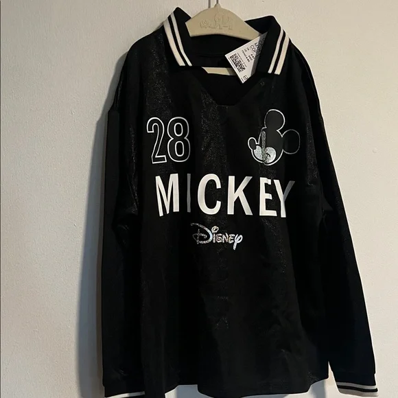 Disney Black Mickey Kids Jersey - Picture 3 of 8